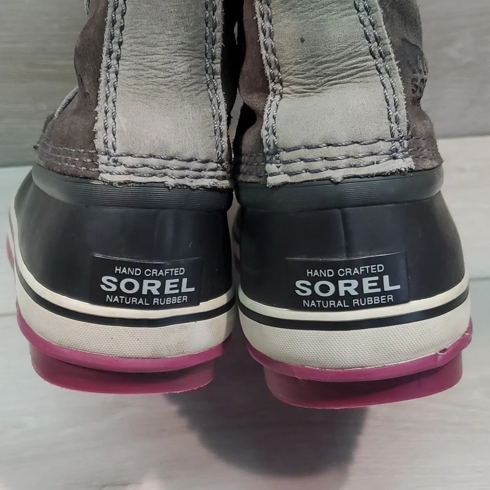 Sorel Women Joan Of Artic Tall Duck Rubber Waterproof Boots shoes sz 7.5